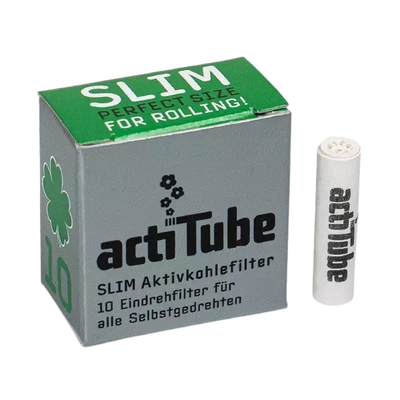 Actitube Slim Aktivkohlefilter 10er