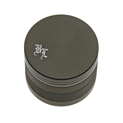 Black Leaf Alu-Grinder 4-tlg. anodisiert m. Sieb schwarz