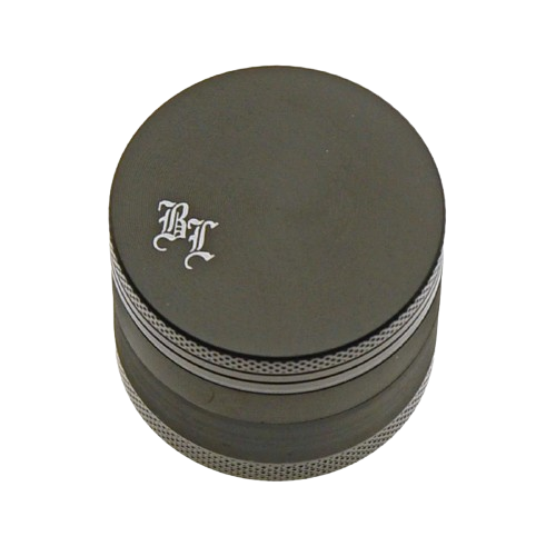 Black Leaf Alu-Grinder 4-tlg. anodisiert m. Sieb schwarz