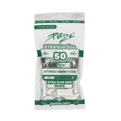 50 Stück XTRA Slim Aktivkohlefilter im Beutel Ø 5,9 mm